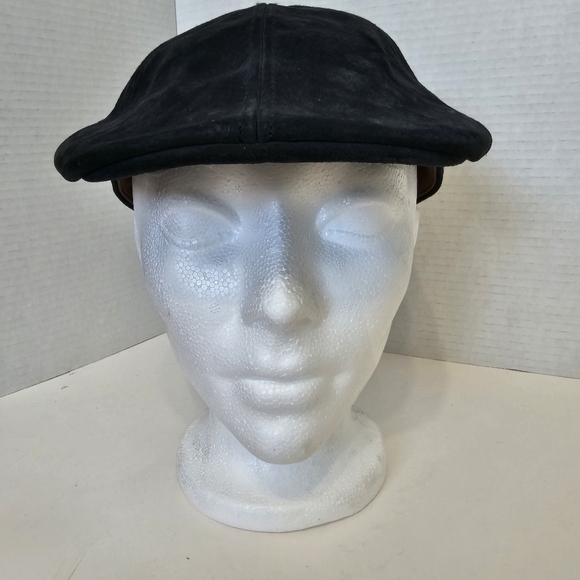 Goorin Bros Navy Blue Genuine Suede Flat Cap - Picture 5 of 8